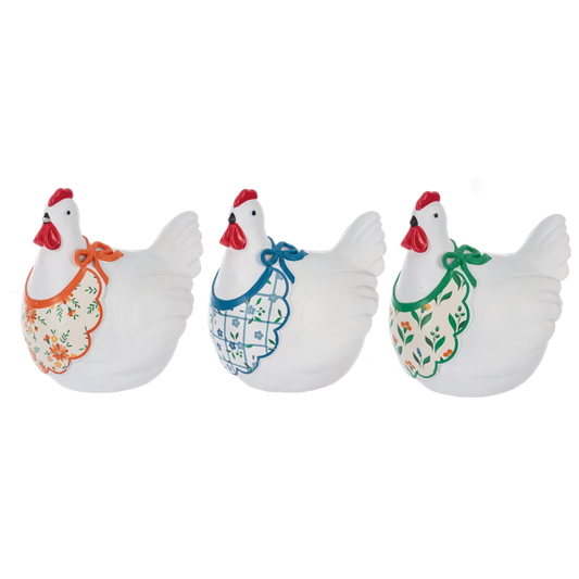 Ganz Hen With Apron Figurines