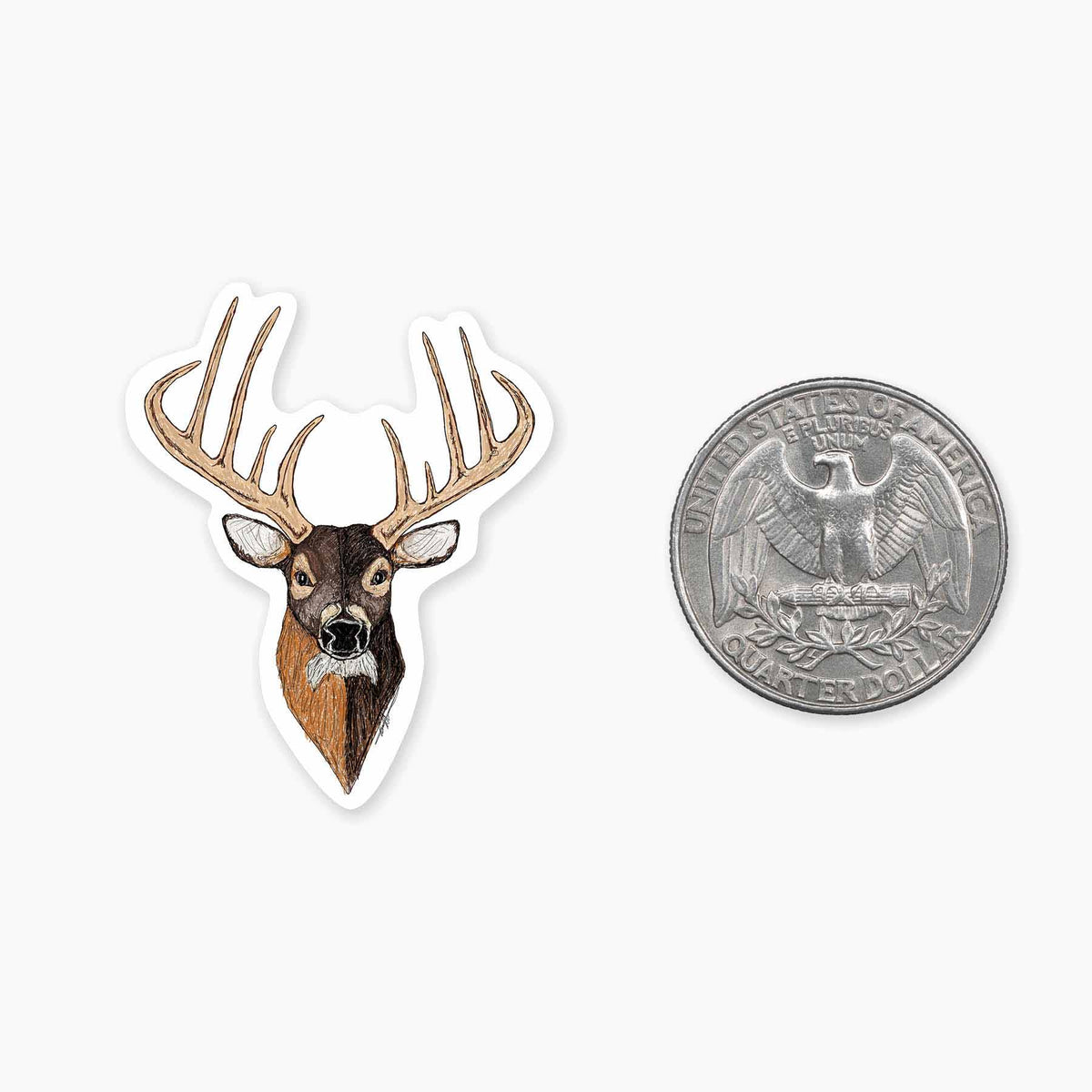 Nice Enough Sticker MINI Deer Head