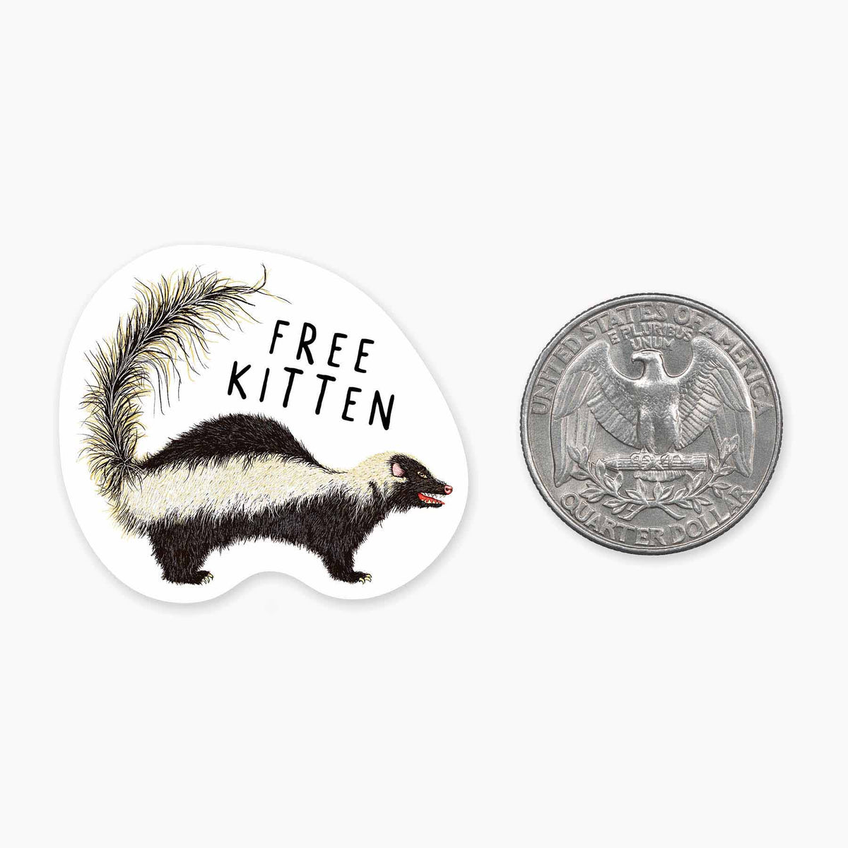 Nice Enough Stickers MINI Free Kitten