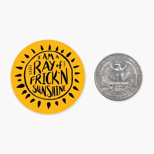Nice Enough Stickers MINI Frickn Sunshine