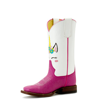 Macie Bean Pink Unicorn Boot
