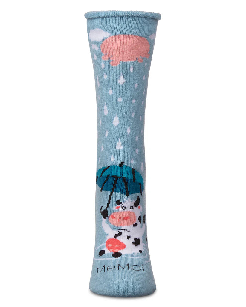 Memoi Udder The Weather Greeting Card Socks