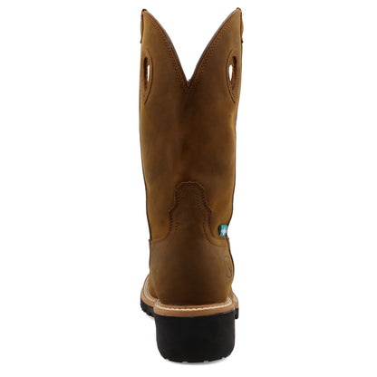 Twisted X Pull On Logger Distressed Saddle Composite Toe Waterproof EH