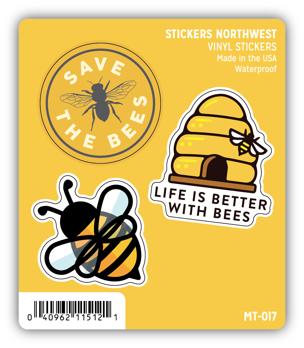 Stickers Northwest Honeybee Mini Trio
