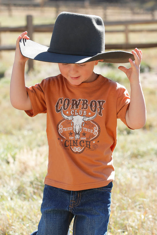 Cinch Cowboy Club Tee Gold