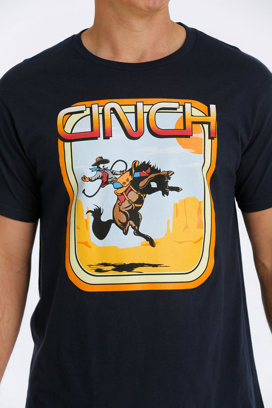 Cinch Bronc Short Sleeve T-Shirt Navy