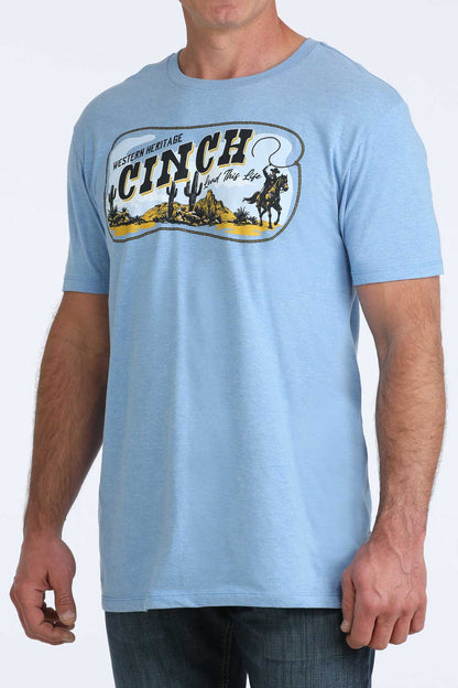 Cinch Western Heritage T-Shirt Blue