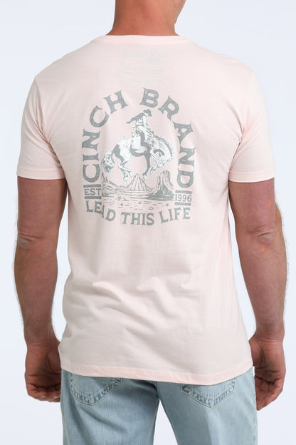 Cinch Lead This Life Tee Pink