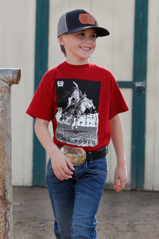 Cinch Rodeo Tee Burgundy