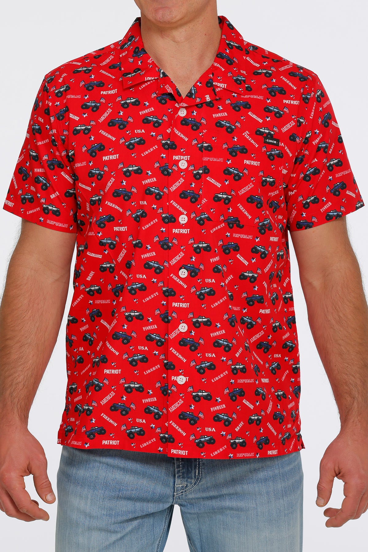 Cinch Monster Truck / Amerca Camp Shirt