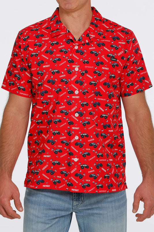Cinch Monster Truck / Amerca Camp Shirt