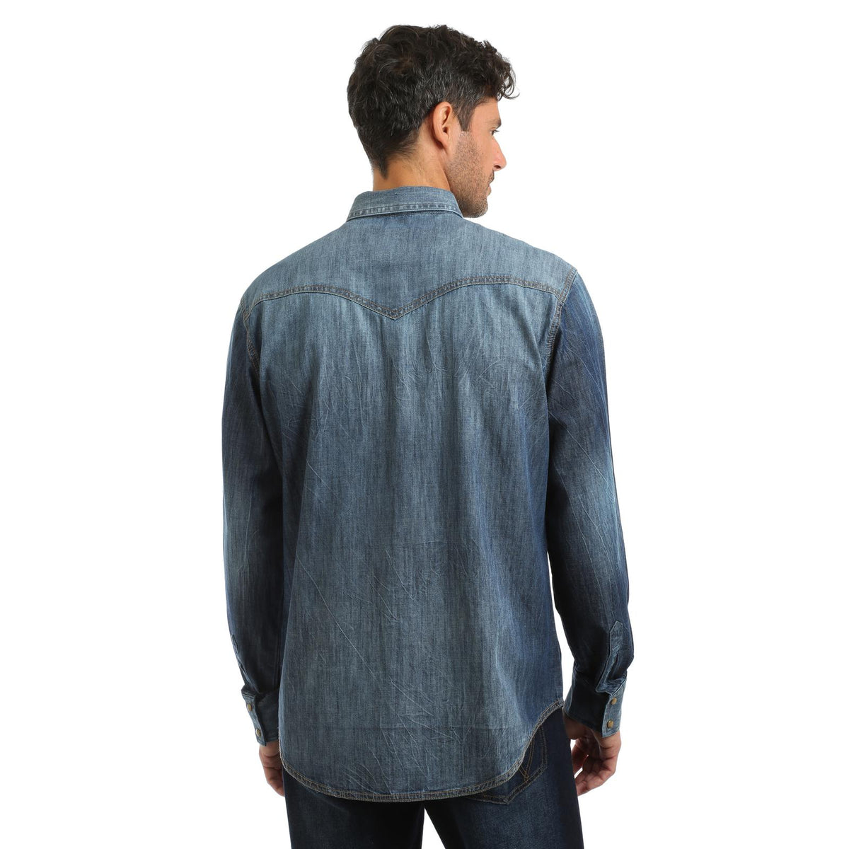 Wrangler Retro Premium LS Shirt Blue Denim