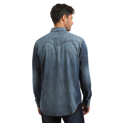 Wrangler Retro Premium LS Shirt Blue Denim