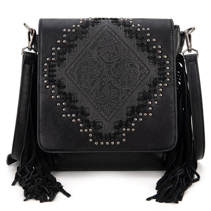 Montana West Tooled Fringe Crossbody Concealed Carry