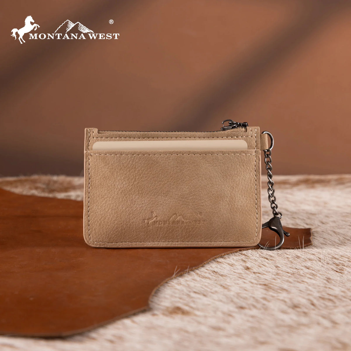 Montana West Floral Tooled Key Ring Wallet