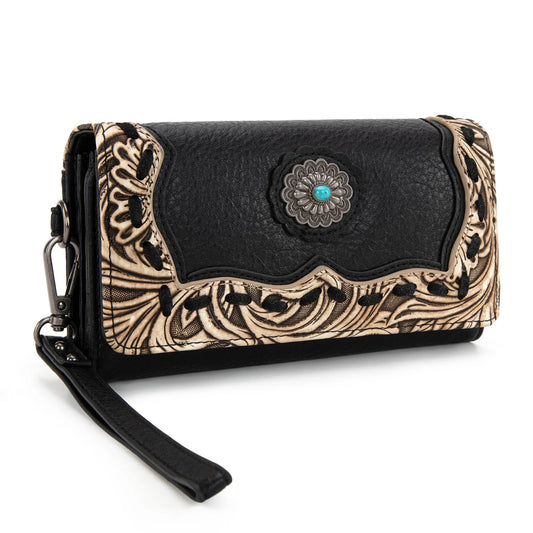 Montana West Trinity Ranch Concho Collection Wallet