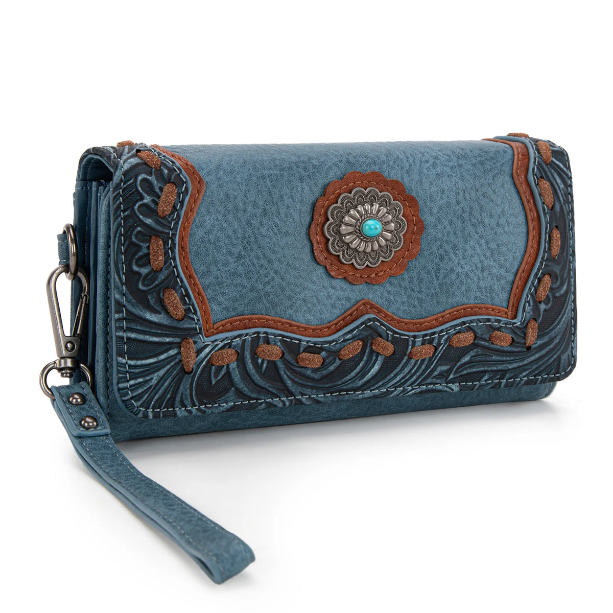 Montana West Trinity Ranch Concho Collection Wallet