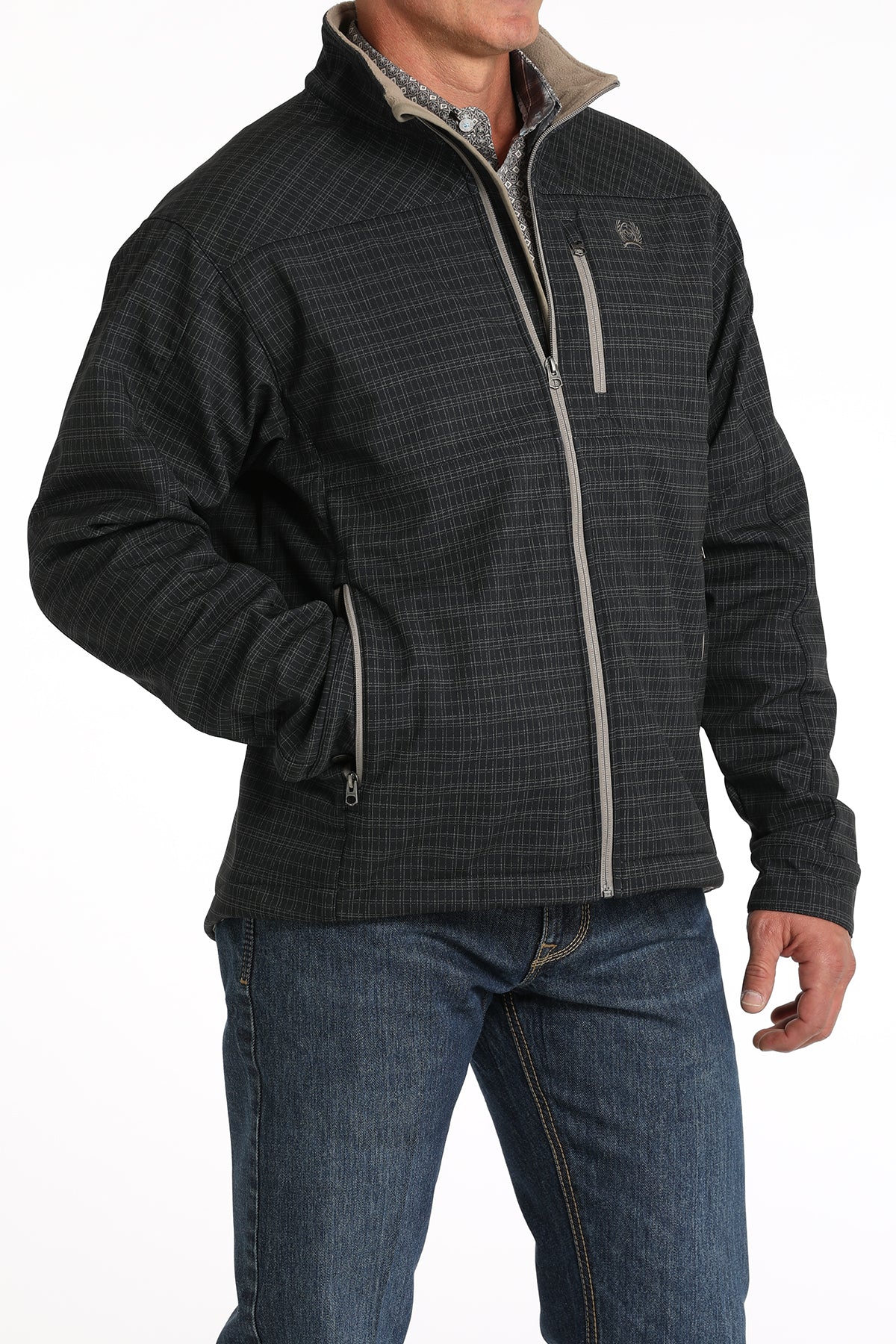Cinch Printed Bonded Jacket Navy