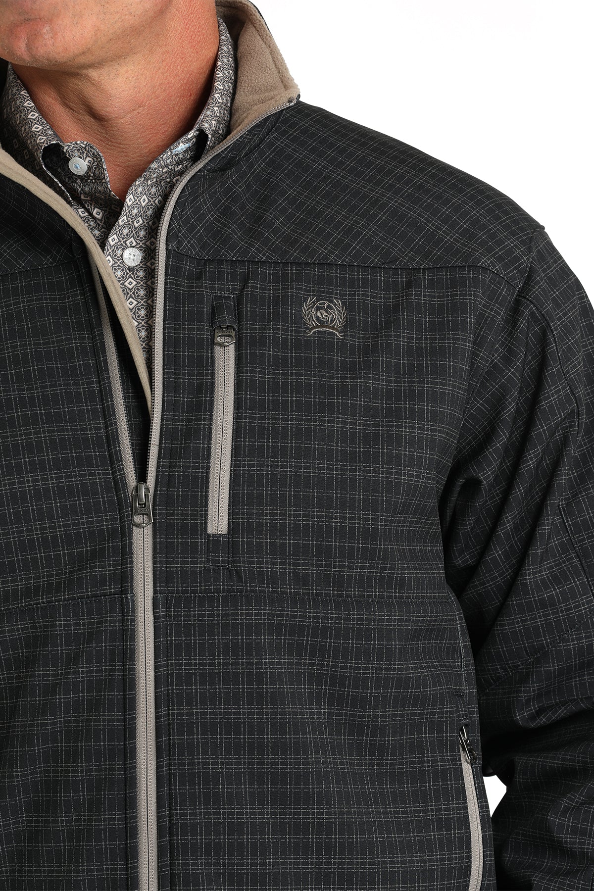 Cinch Printed Bonded Jacket Navy