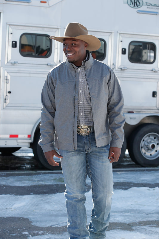 Cinch Concealed Carry Softshell Jacket Grey