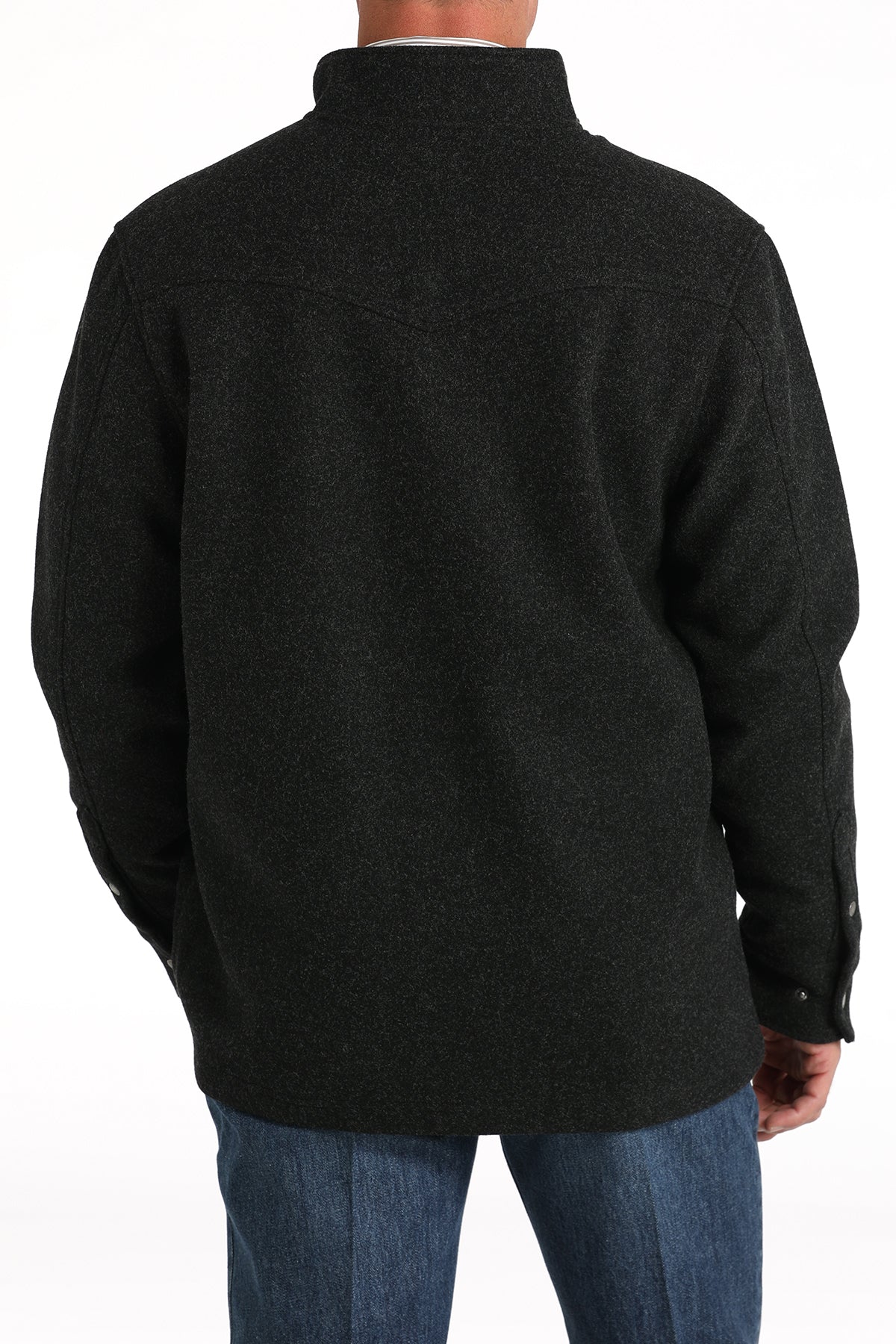 Cinch Shirt Jacket Black