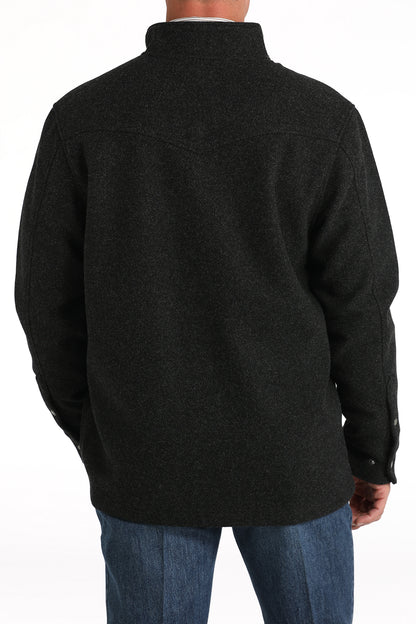 Cinch Shirt Jacket Black