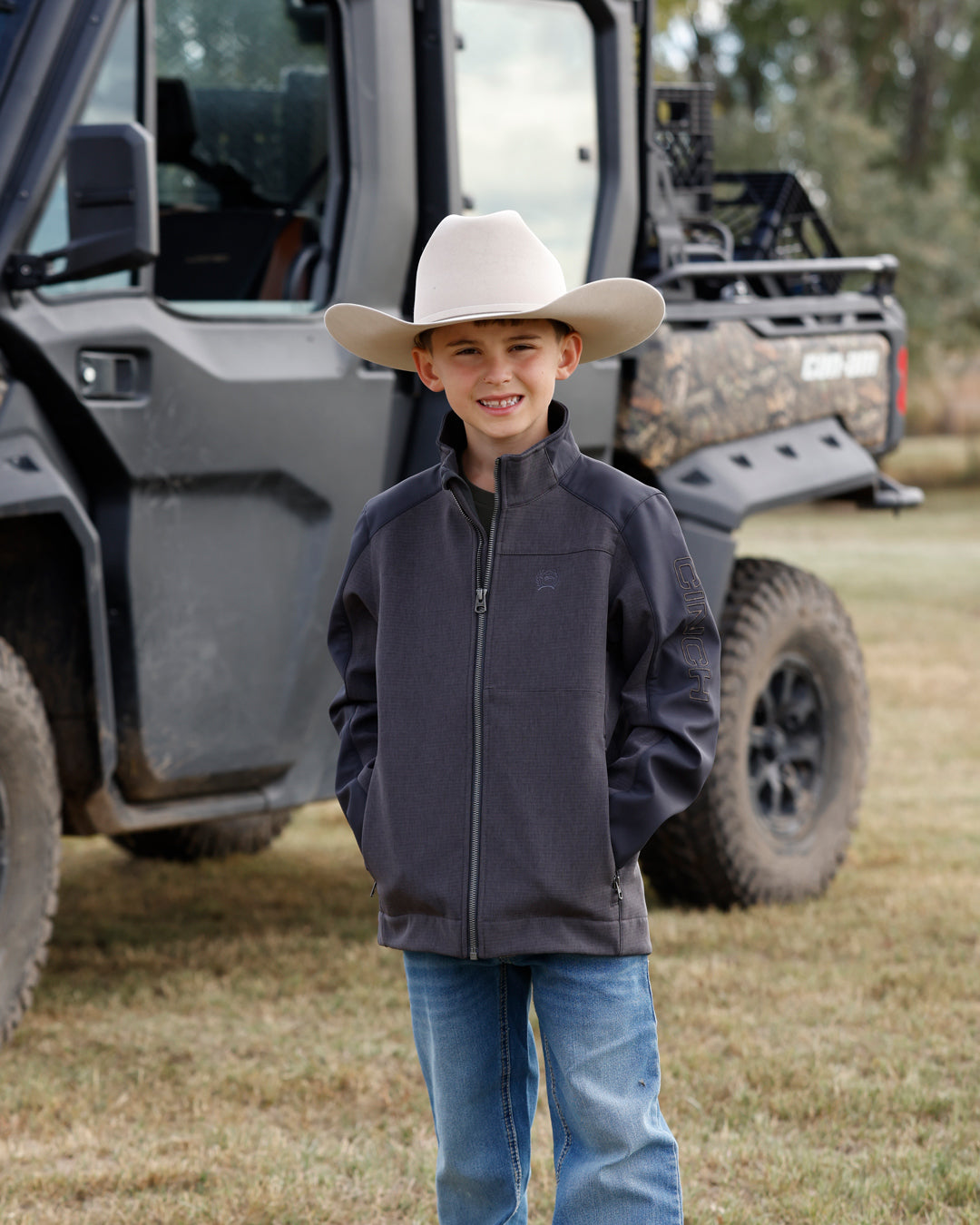 Cinch Kids Bonded Jacket Grey
