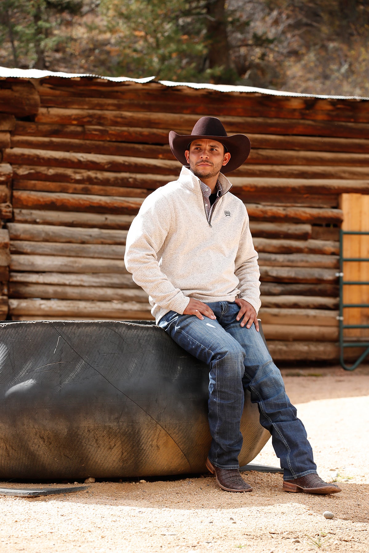 Cinch 1/4 Zip Pullover Off White