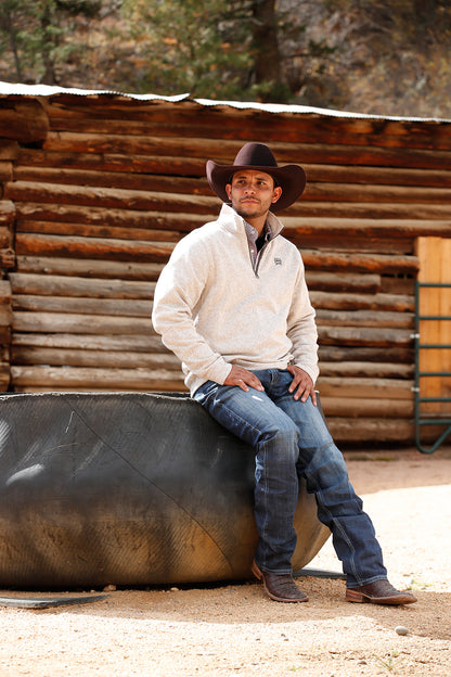 Cinch 1/4 Zip Pullover Off White