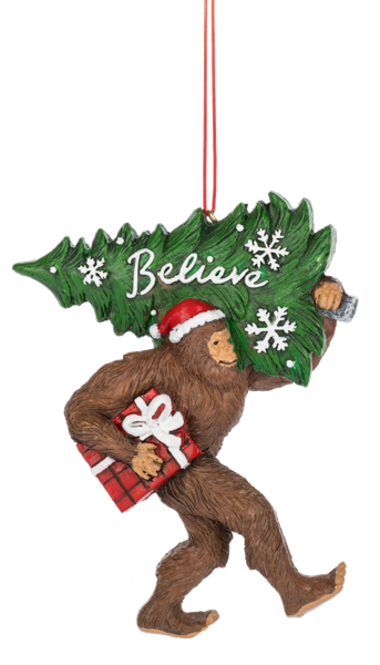 Big Foot with Tree Ornament
