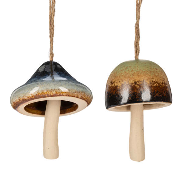 Ceramic Mushroom Wind Chime