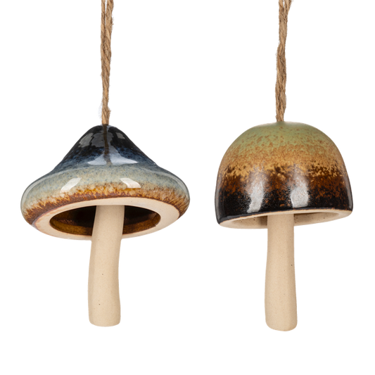 Ceramic Mushroom Wind Chime