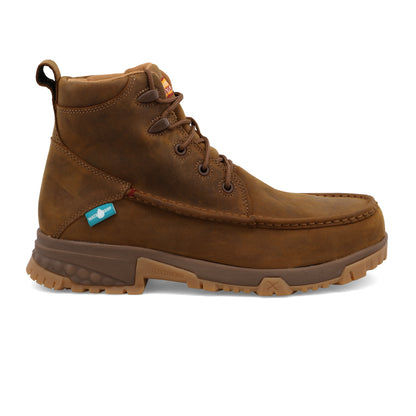 Twisted X 6" Distressed Saddle Work Boot Composite Toe Waterproof EH