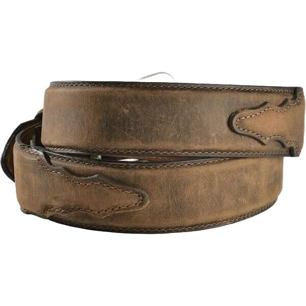 Nocona Brown Belt with Overlay