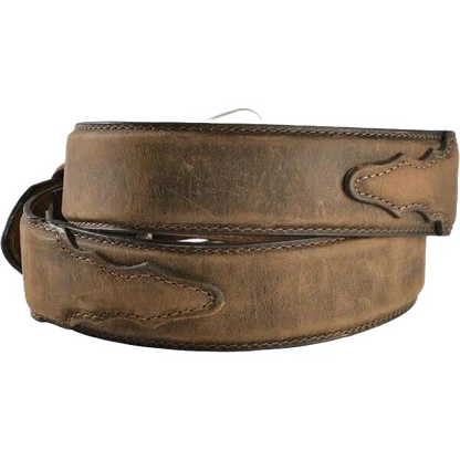 Nocona Brown Belt with Overlay