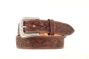 Nocona Hand Tooled Acorn Belt