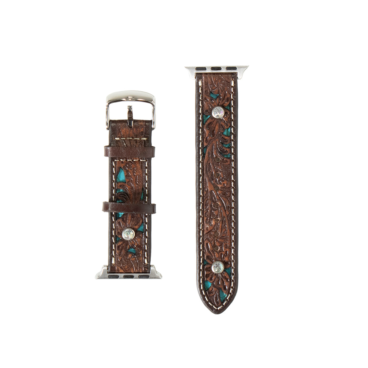 Nocona Turquoise Inlay Chocolate iWatch Band