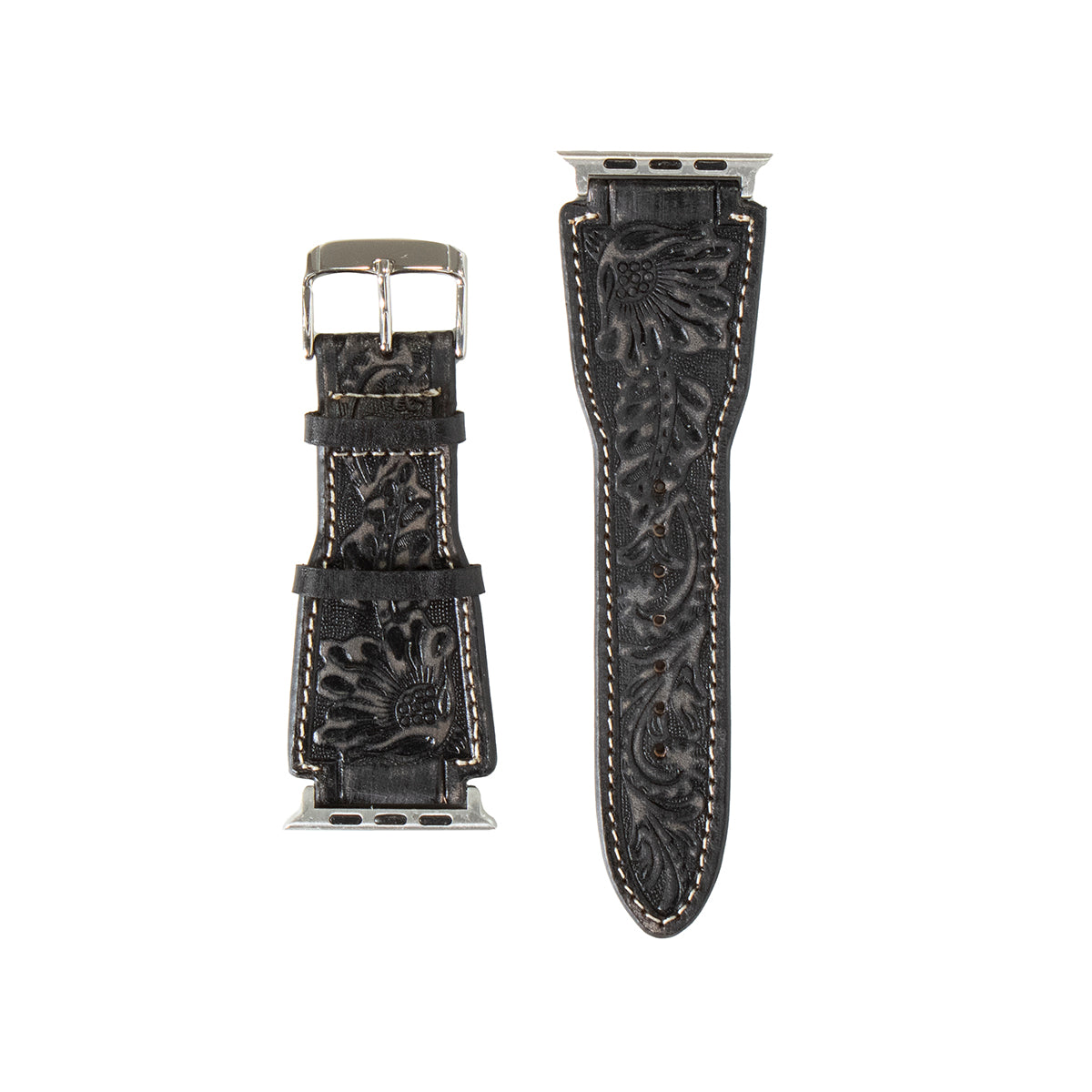 Nocona Grey Inlay Black iWatch Band
