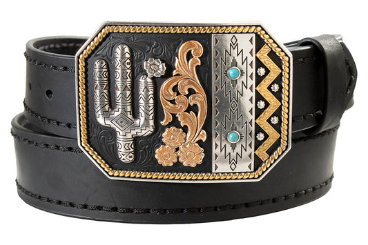 Nocona Ladies Belt Step Lacing Black