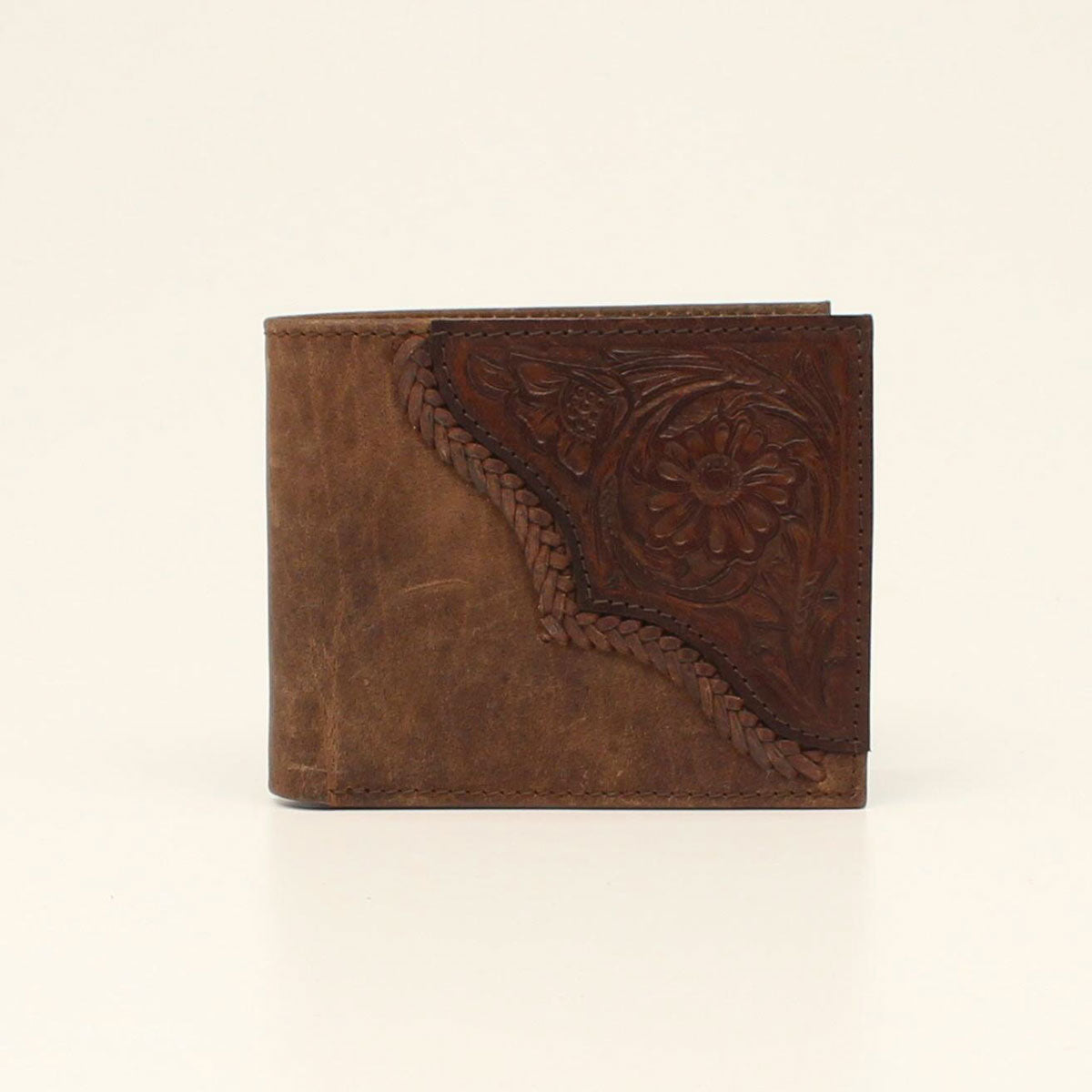 Nocona Floral Tooled Edge Bifold Wallet
