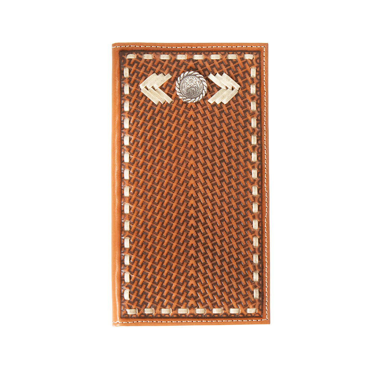 Nocona Tan Basketweave Rodeo Wallet