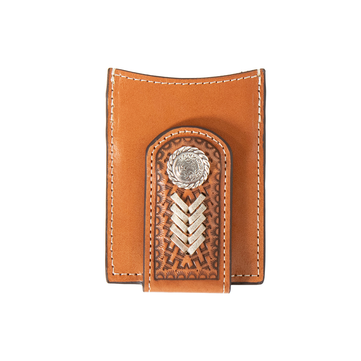 Nocona Rawhide Money Clip Card Case