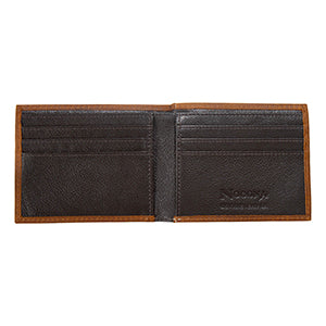 Nocona Mens Bifold Wallet Southwest Embossed Medium Brown