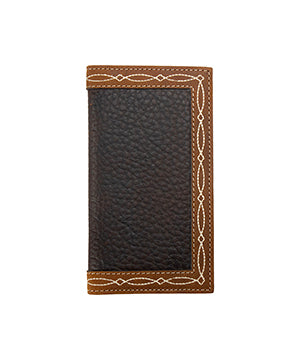Nocona Mens Rodeo Wallet Boot Stitch Edge Brown