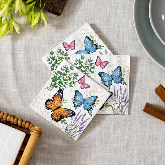 Evergreen Pollinator Garden Cocktail Napkin