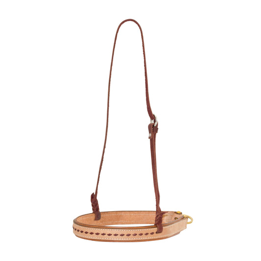 Cowboy Tack Latigo Buckstitch Roughout Noseband