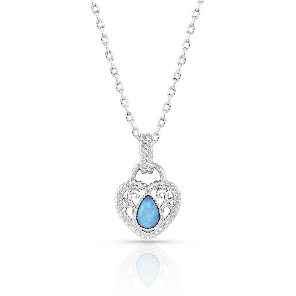 Montana Gleeful Heart Silver Necklace