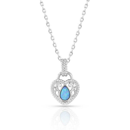 Montana Gleeful Heart Silver Necklace