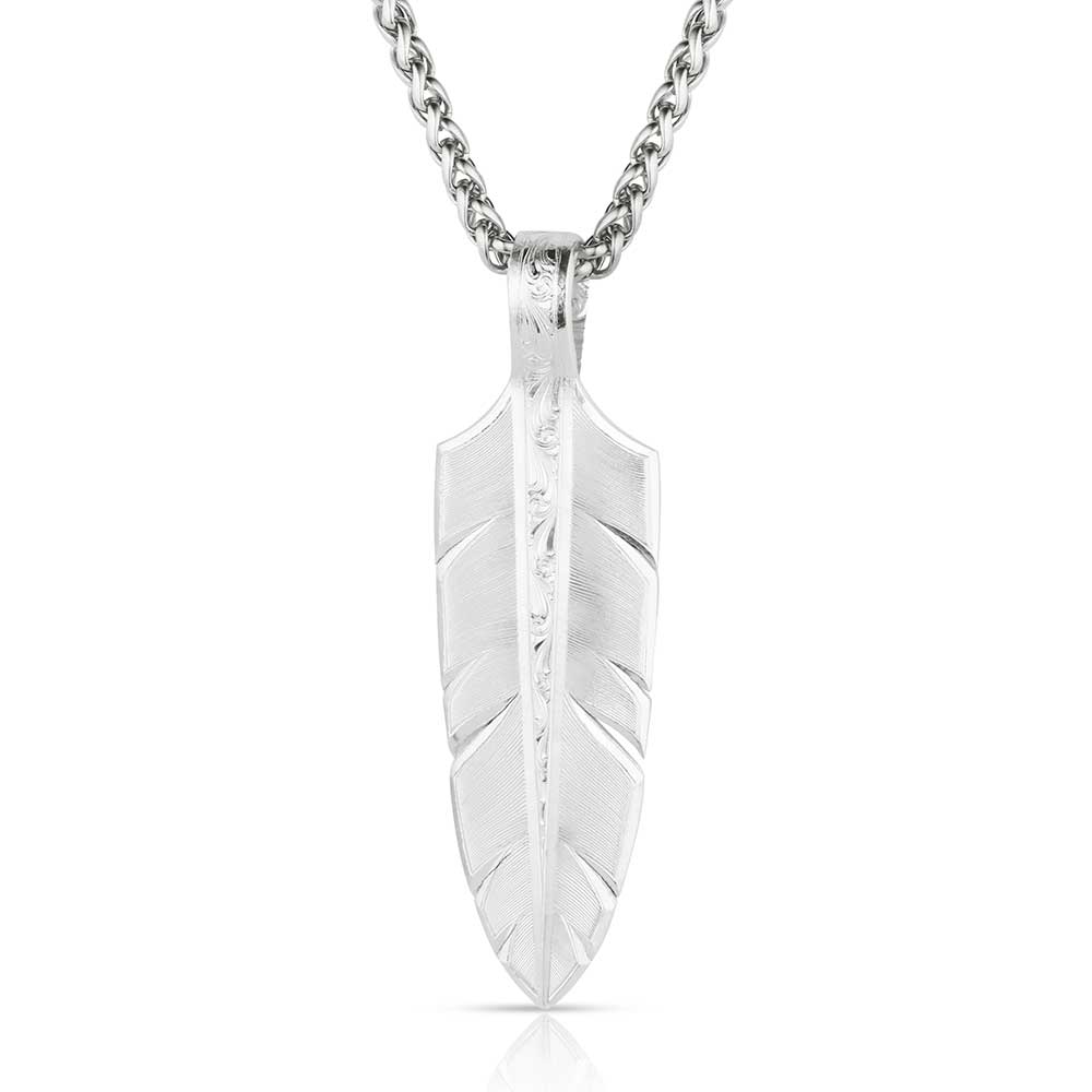 Montana Freedom and Strength Feather Necklace