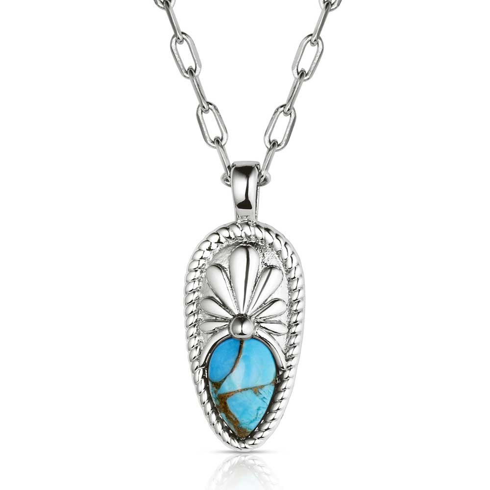 Montana Pointed Path Turquoise Necklace
